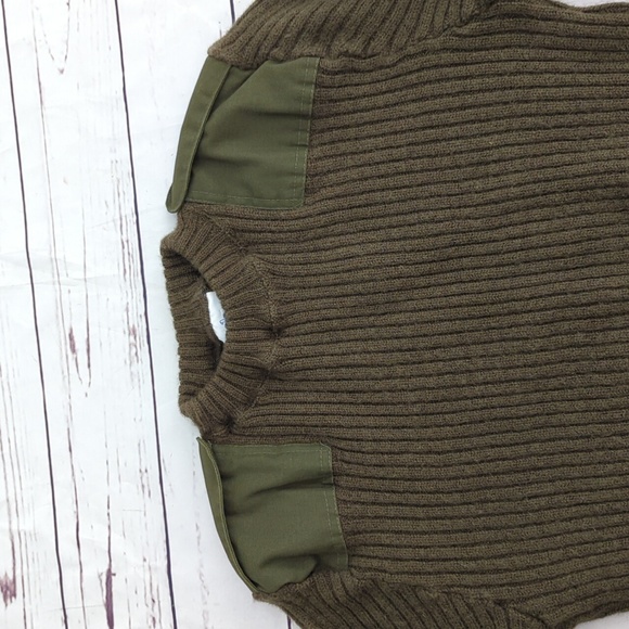 DSCP Valor Collection Wool Sweater, pullover, military, army olive green, sz 42 - Picture 5 of 13